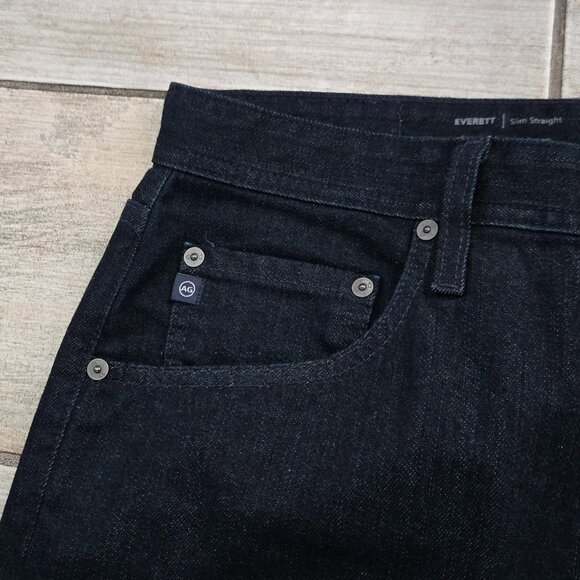 AG Adriano Goldschmied The Everett Slim Straight Jean Men's Japanese Denim 36x34 - Picture 3 of 8